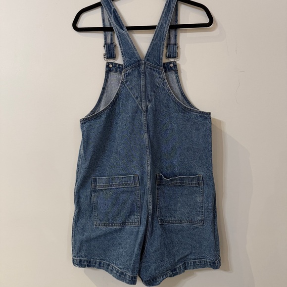 Madewell women’s short overalls in blue denim size small - Picture 6 of 9